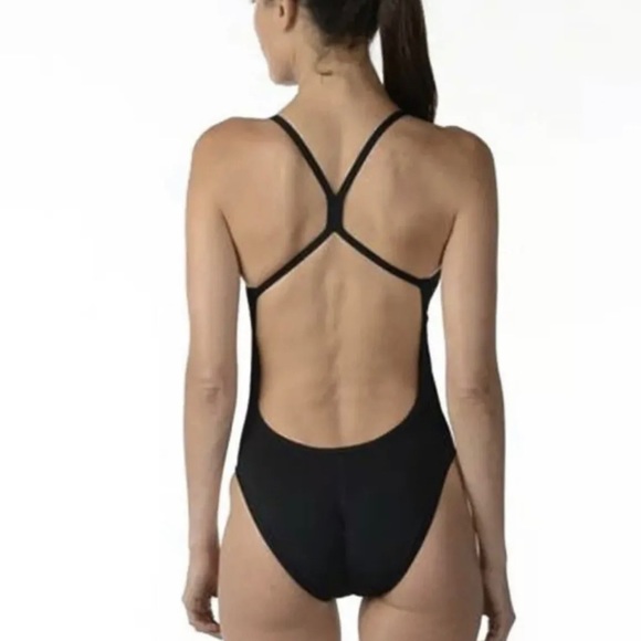 Adidas Infinitex Solid C Back One Piece Swimsuit Black Womens Size 22(2XS) - Picture 10 of 10
